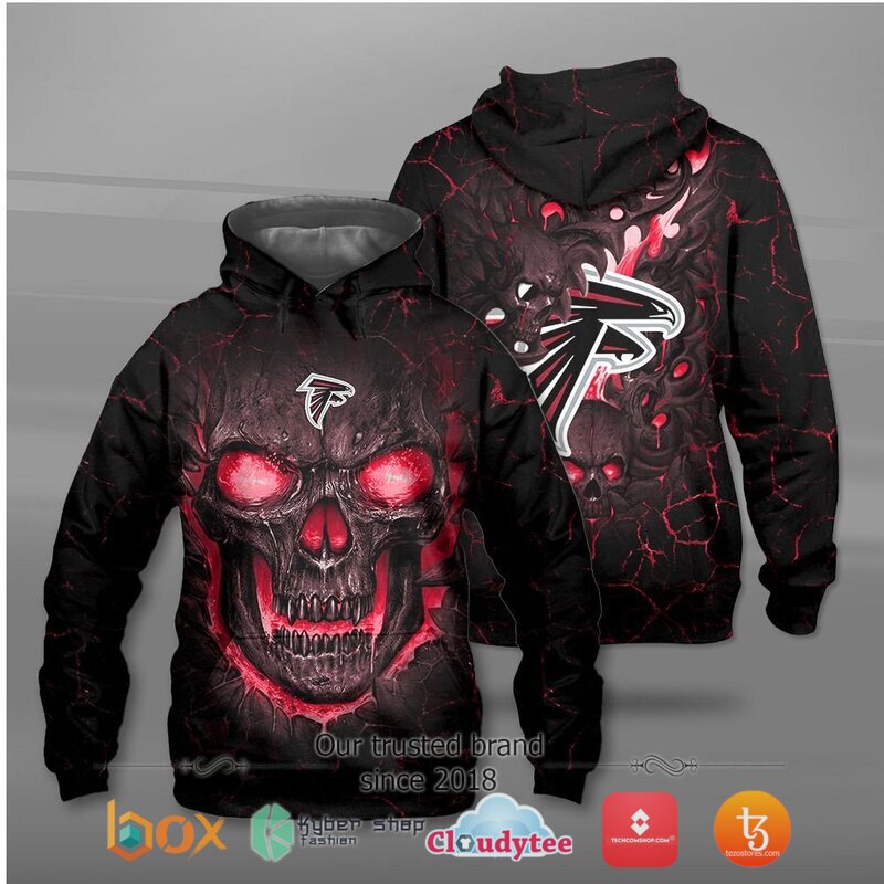 NFL_Atlanta_Falcons_Fire_Skull_Lava_3D_shirt_hoodie