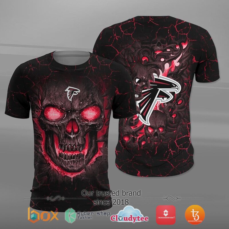 NFL_Atlanta_Falcons_Fire_Skull_Lava_3D_shirt_hoodie_1
