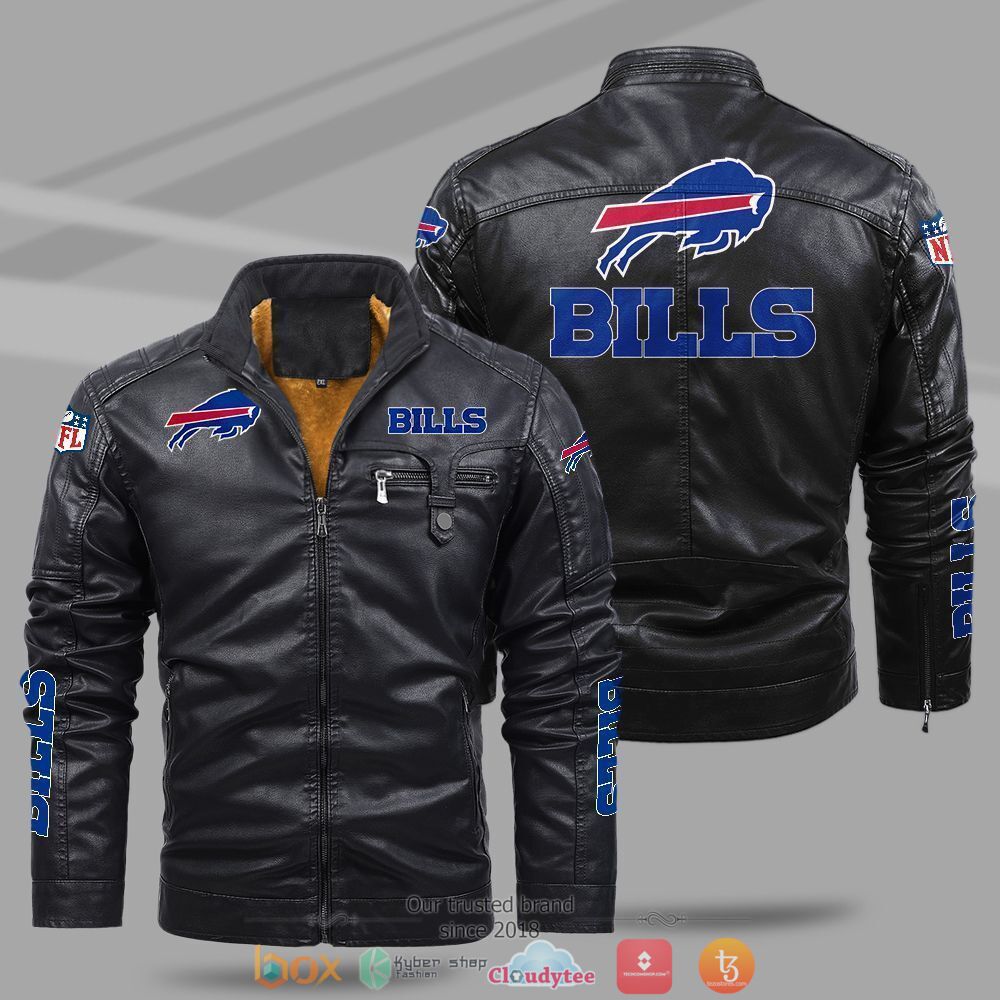 NFL_Buffalo_Bills_Fleece_leather_jacket
