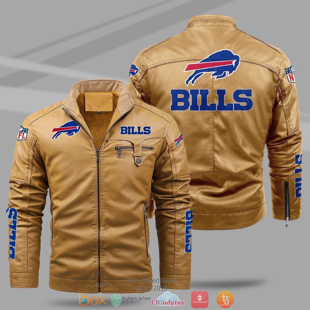 NFL_Buffalo_Bills_Fleece_leather_jacket_1