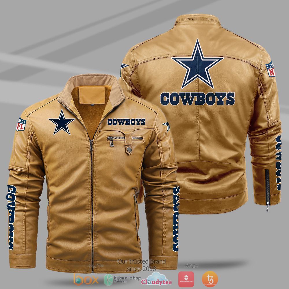 NFL_Dallas_Cowboys_Fleece_leather_jacket_1