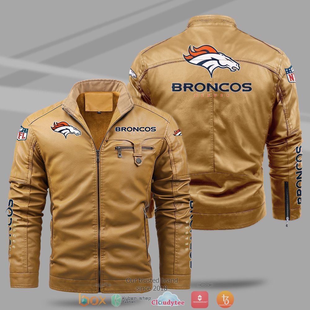 NFL_Denver_Broncos_Fleece_leather_jacket_1