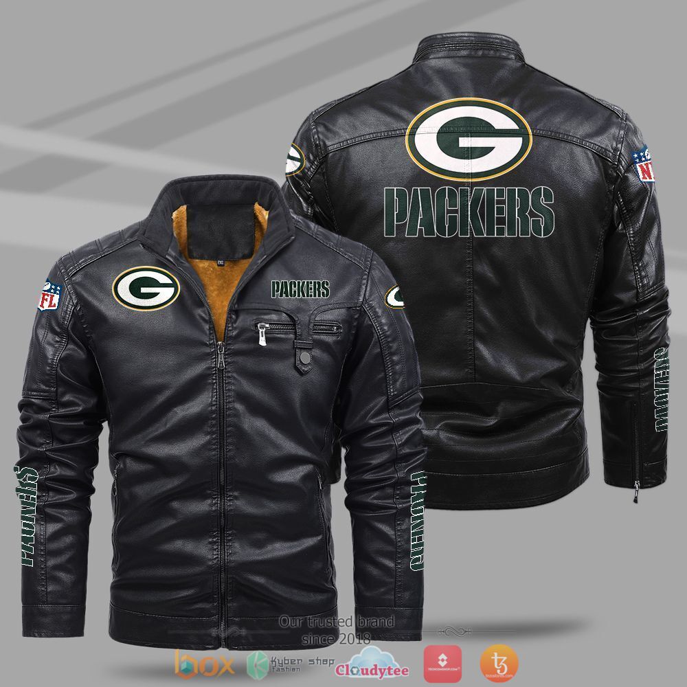 NFL_Green_Bay_Packers_Fleece_leather_jacket