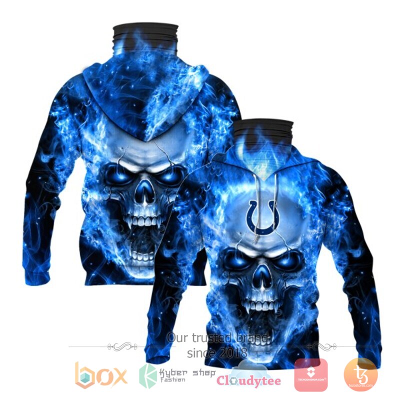 NFL_Indianapolis_Colts_Flameskull_3d_hoodie_mask