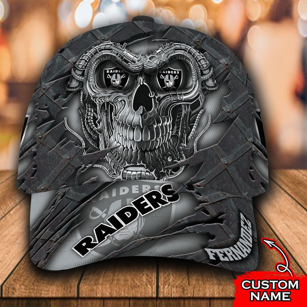 NFL_Las_Vegas_Raiders_Skull_Custom_Personalized_Cap