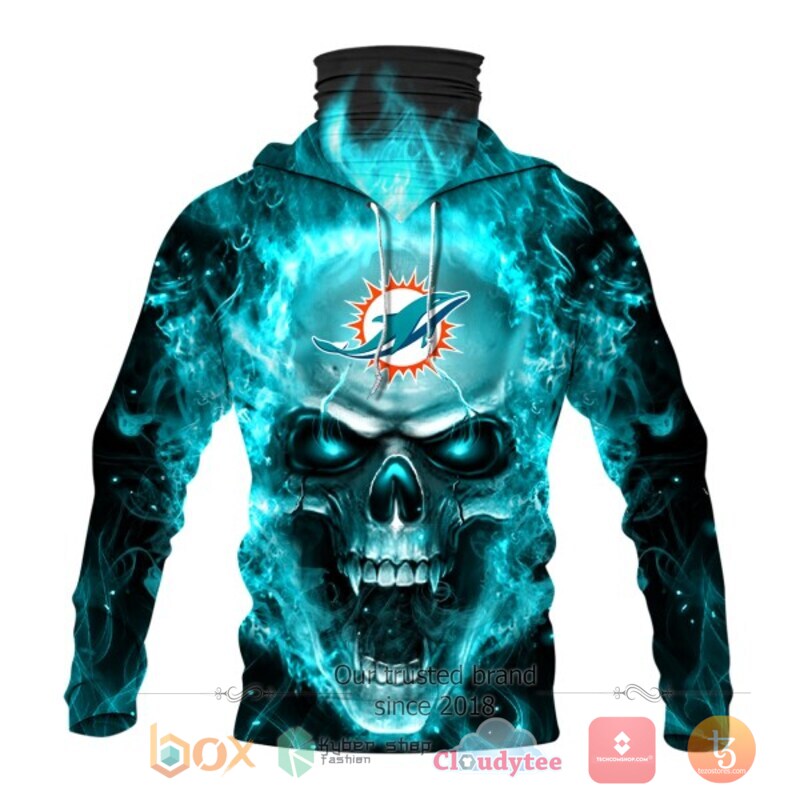 NFL_Miami_Dolphins_Flameskull_3d_hoodie_mask_1
