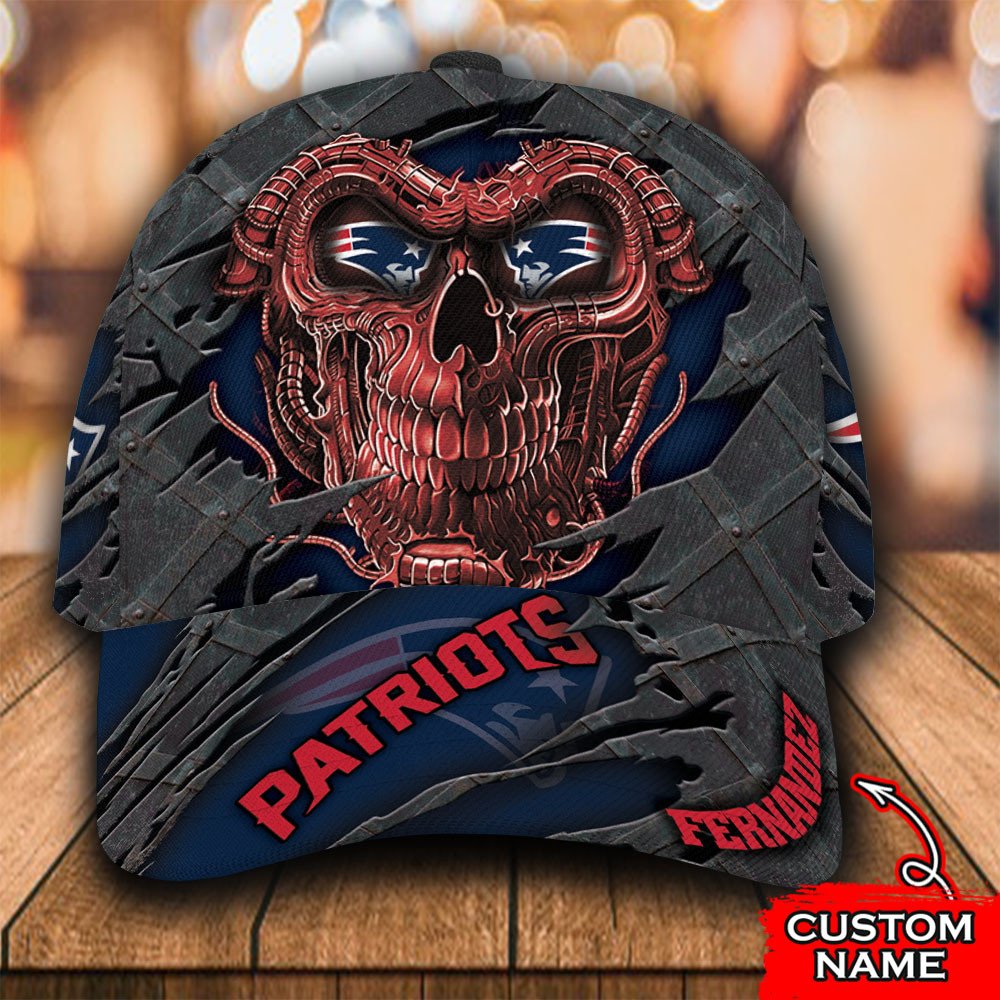 NFL_New_England_Patriots_Skull_Custom_Personalized_Cap