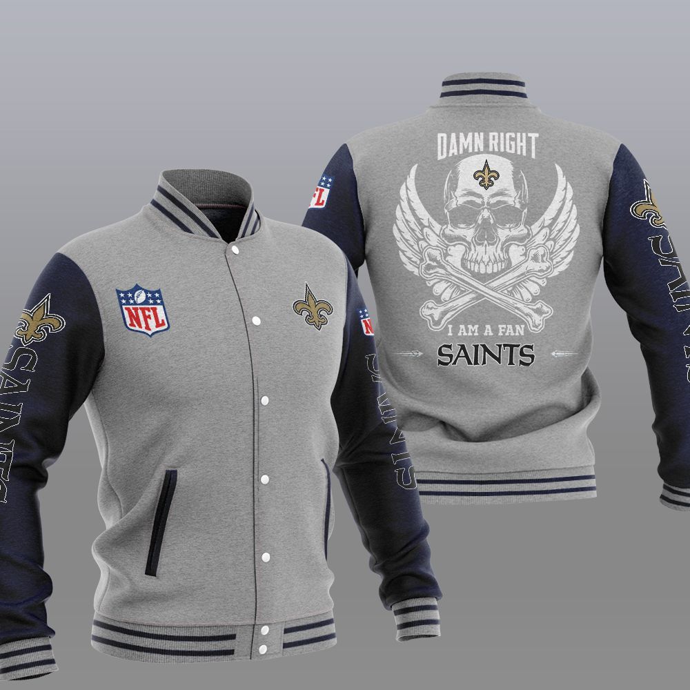 NFL_New_Orleans_Saints_Wings_Skull_Baseball_Jacket_1