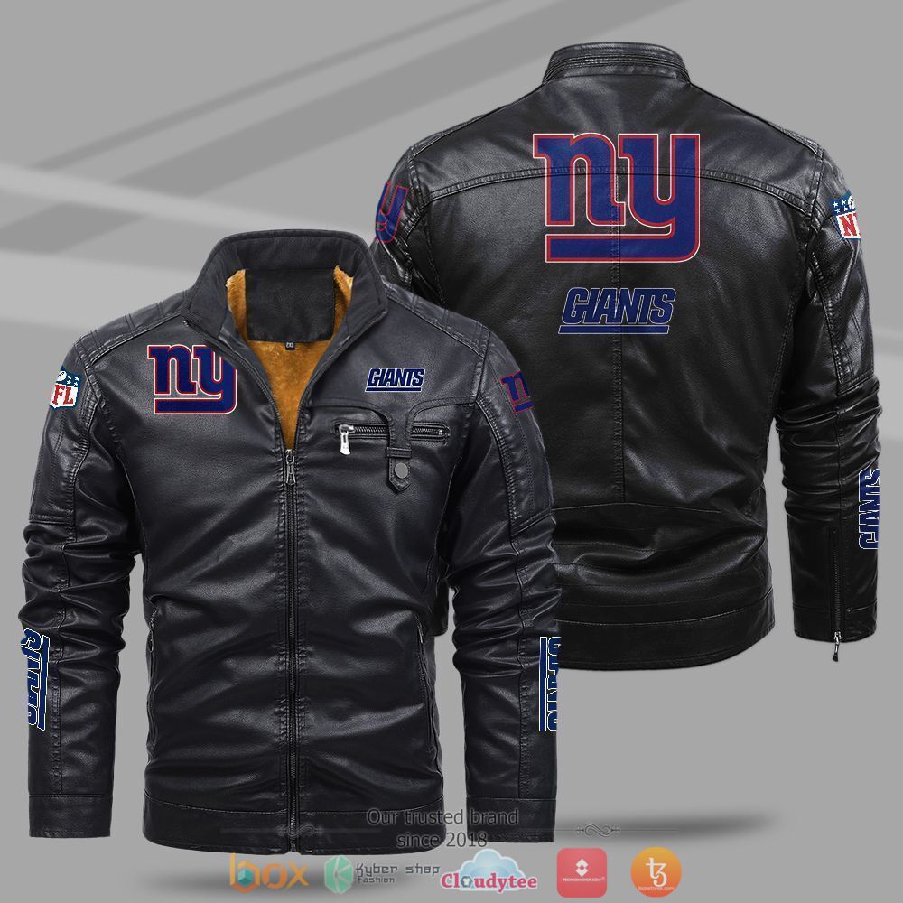 NFL_New_York_Giants_Fleece_leather_jacket
