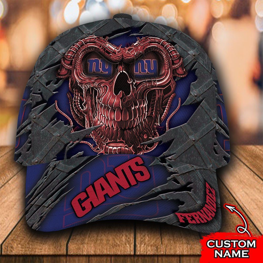NFL_New_York_Giants_Skull_Custom_Personalized_Cap