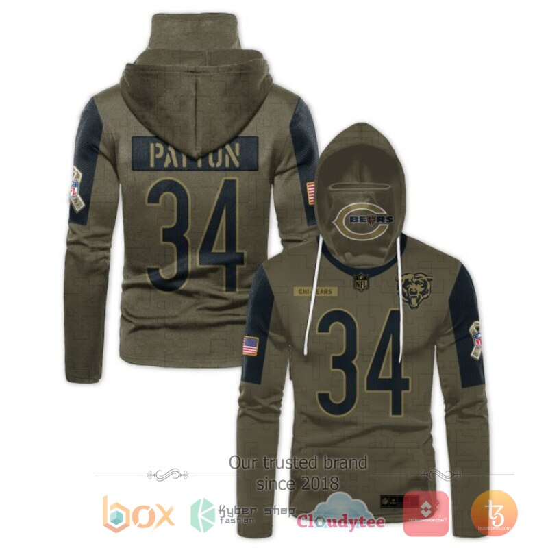 NFL_Payton_34_Chicago_Bears_3d_hoodie_mask