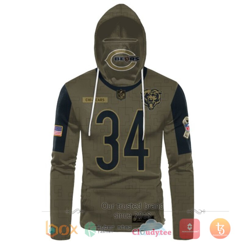 NFL_Payton_34_Chicago_Bears_3d_hoodie_mask_1