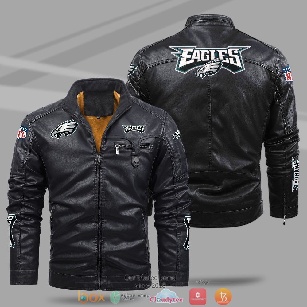 NFL_Philadelphia_Eagles_Fleece_leather_jacket