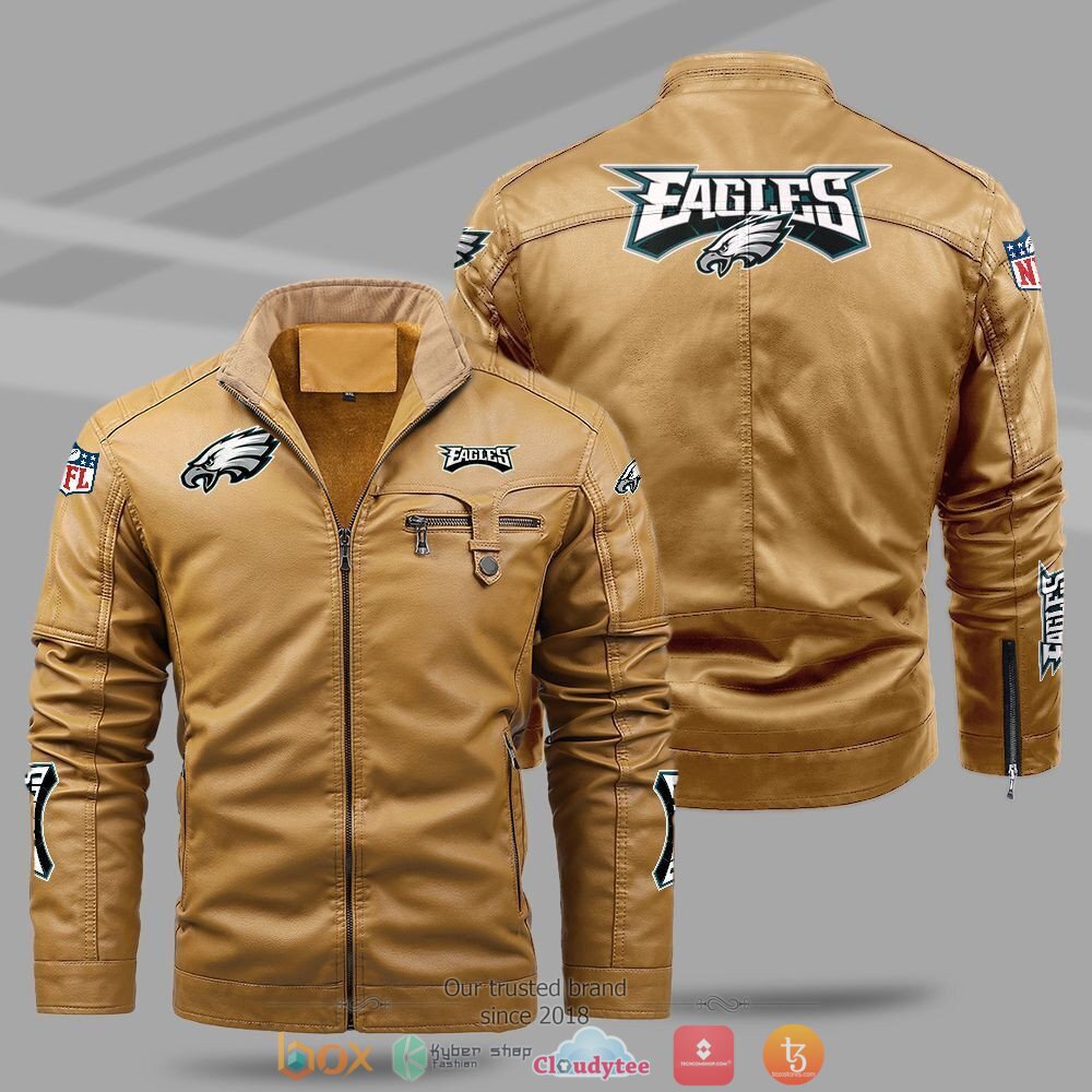 NFL_Philadelphia_Eagles_Fleece_leather_jacket_1