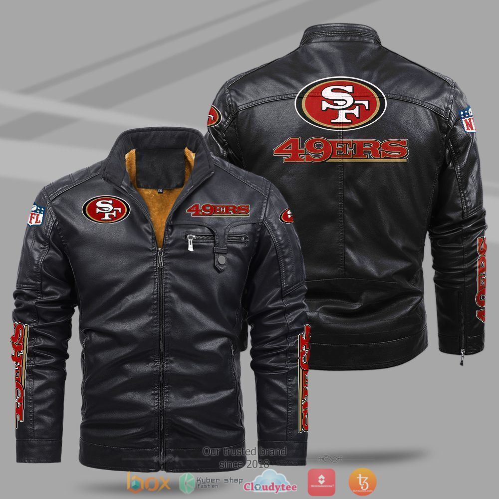 NFL_San_Francisco_49ers_Fleece_leather_jacket