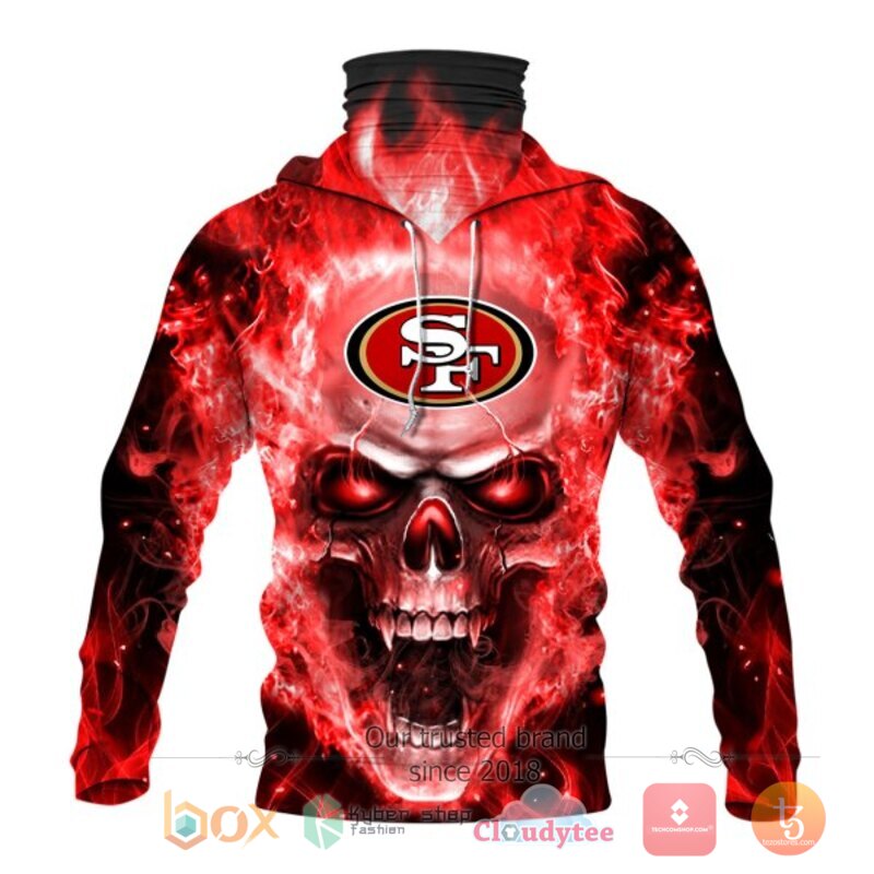 NFL_San_Francisco_49ers_Red_Flameskull_3d_hoodie_mask_1