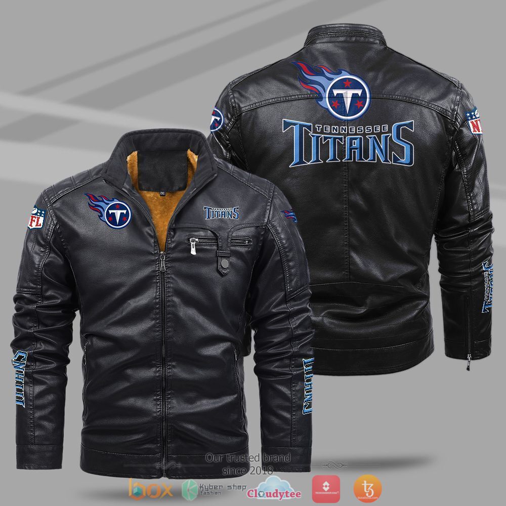 NFL_Tennessee_Titans_Fleece_leather_jacket