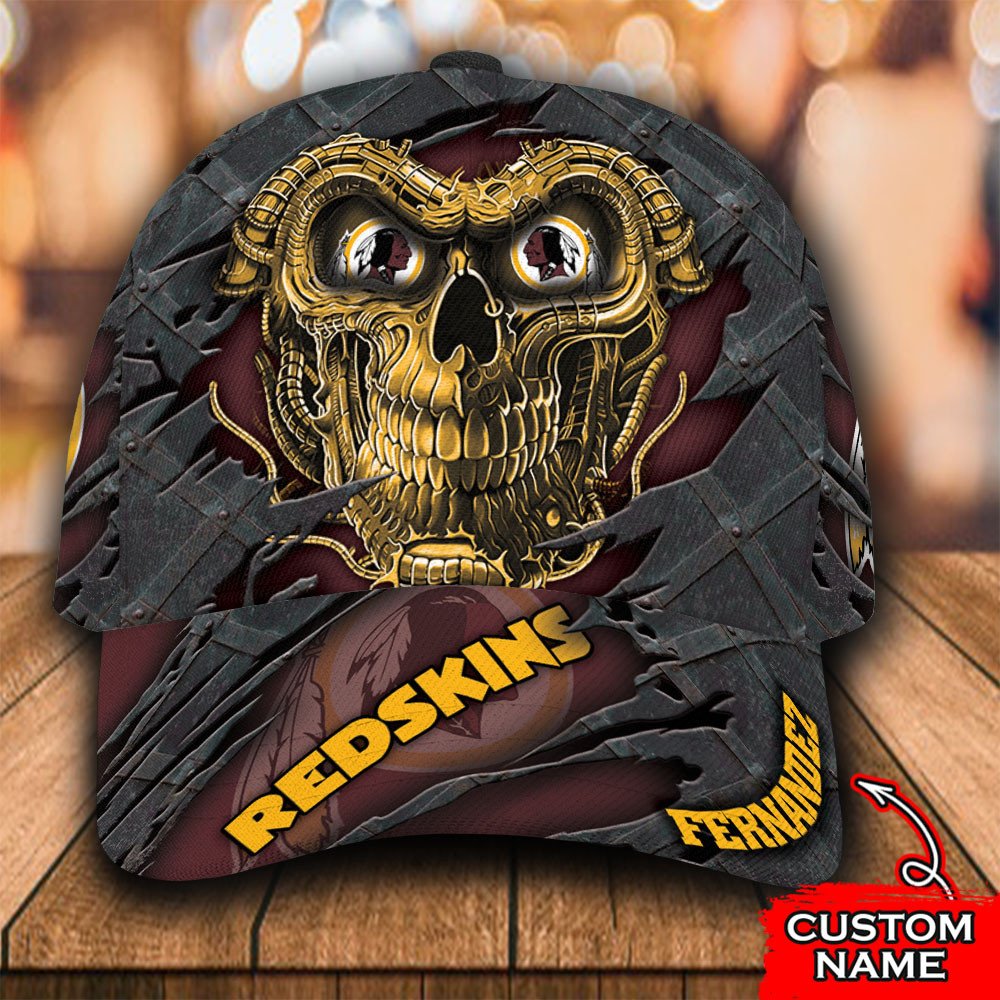 NFL_Washington_Redskins_Skull_Custom_Personalized_Classic_Cap
