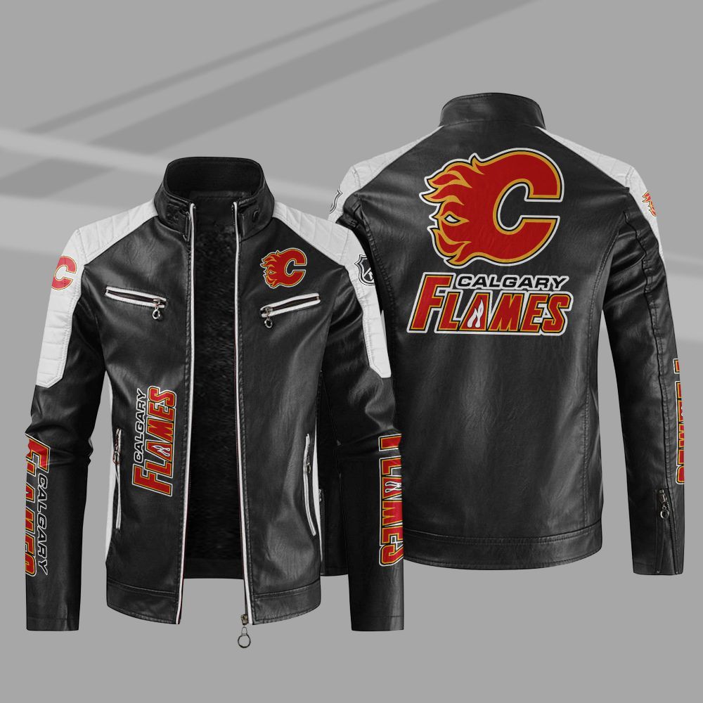 NHL_Calgary_Flames_Block_Leather_Jacket