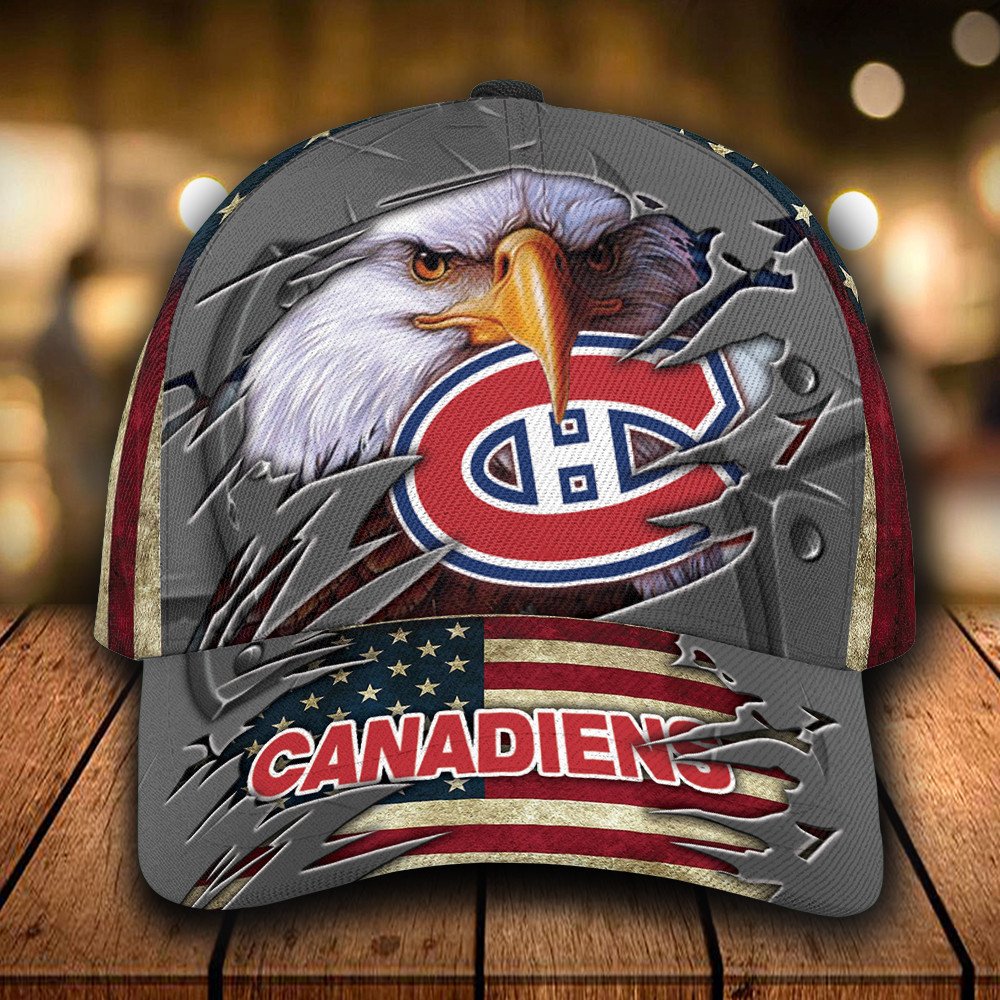 NHL_Montreal_Canadiens_Eagle_Custom_Personalized_Cap
