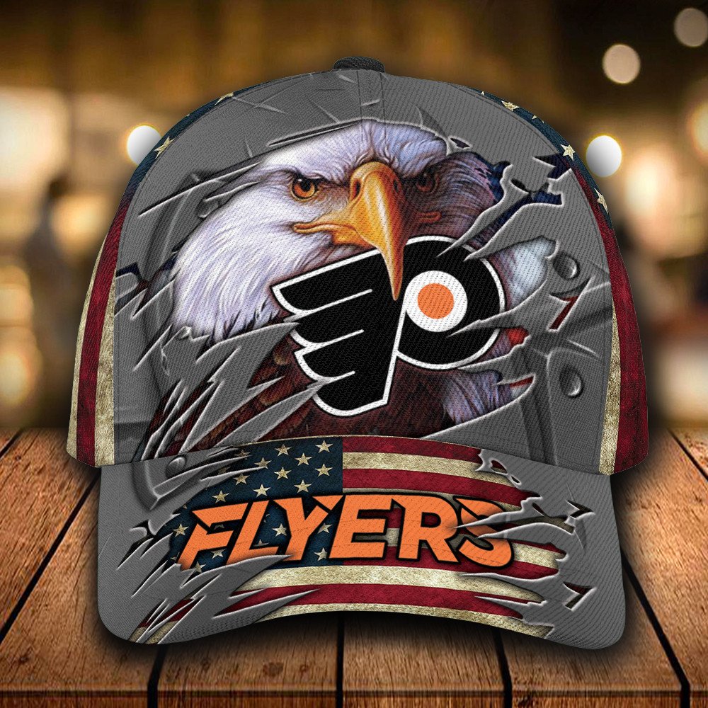 NHL_Philadelphia_Flyers_Eagle_Custom_Personalized_Cap