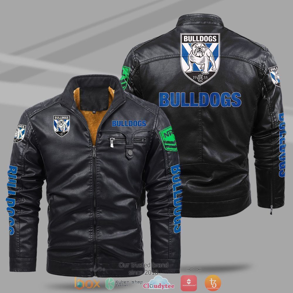 NRL_Canterbury-Bankstown_Bulldogs_Fleece_leather_jacket