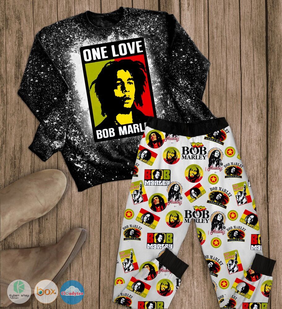 One_Love_Bob_Marley_long_sleeves_Pajamas_Set