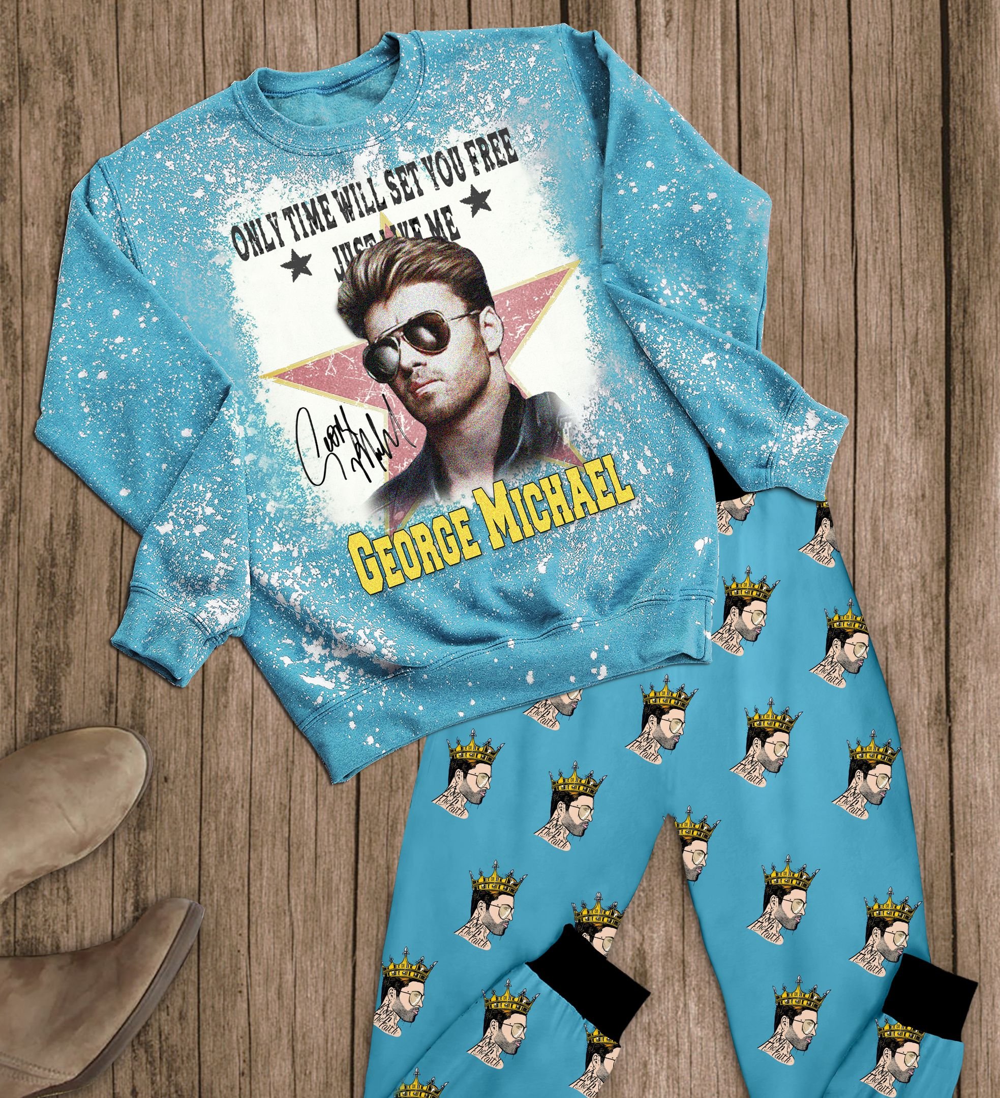 Only_time_will_set_you_free_just_like_me_George_Michael_Pajamas_Set