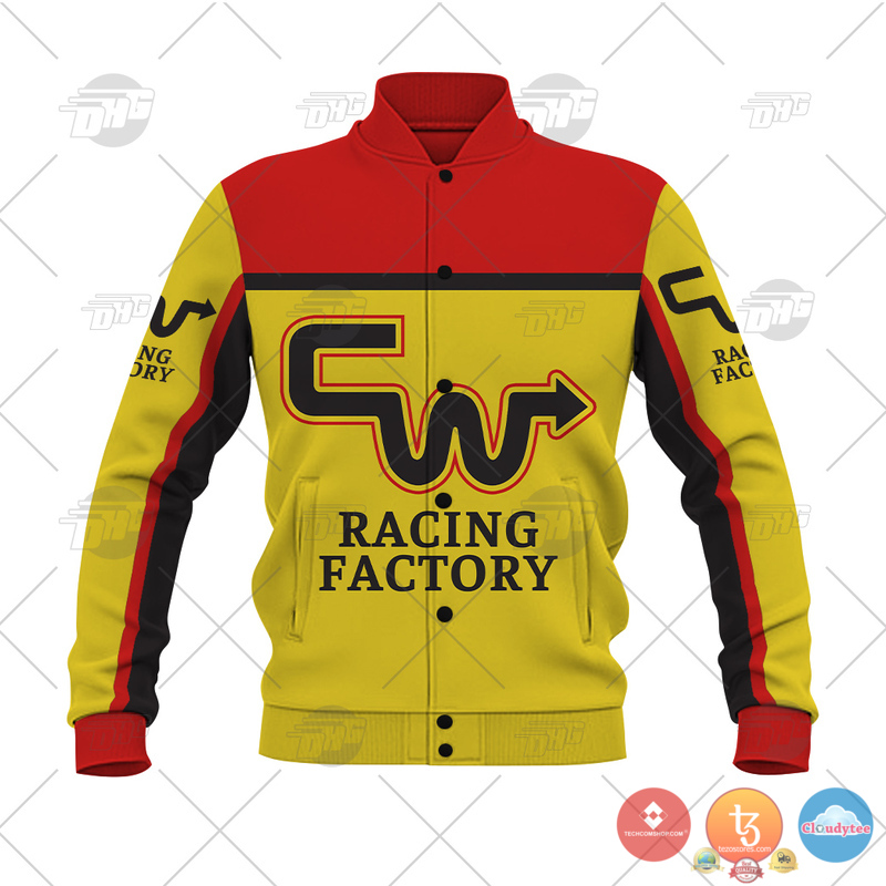 Personalize_BMX_CW_Racing_Factory_Yellow_Baseball_Jacket_1