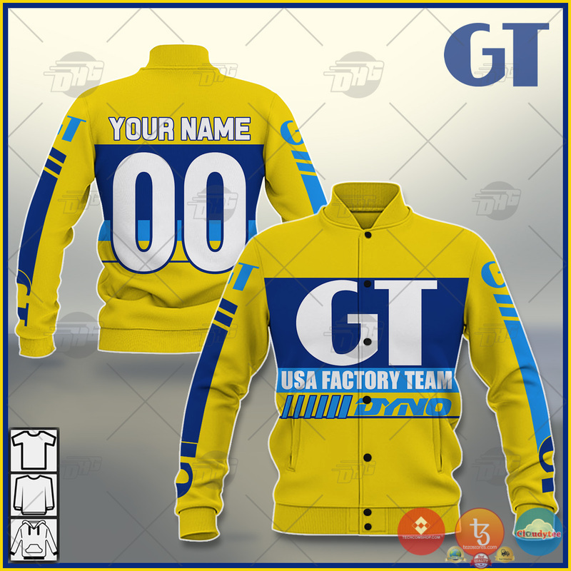 Personalize_BMX_GT_USA_Factory_Team_Yellow_1985_Baseball_Jacket