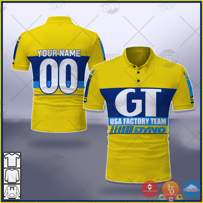 Personalize_BMX_GT_USA_Factory_Team_Yellow_1985_Polo_Shirt