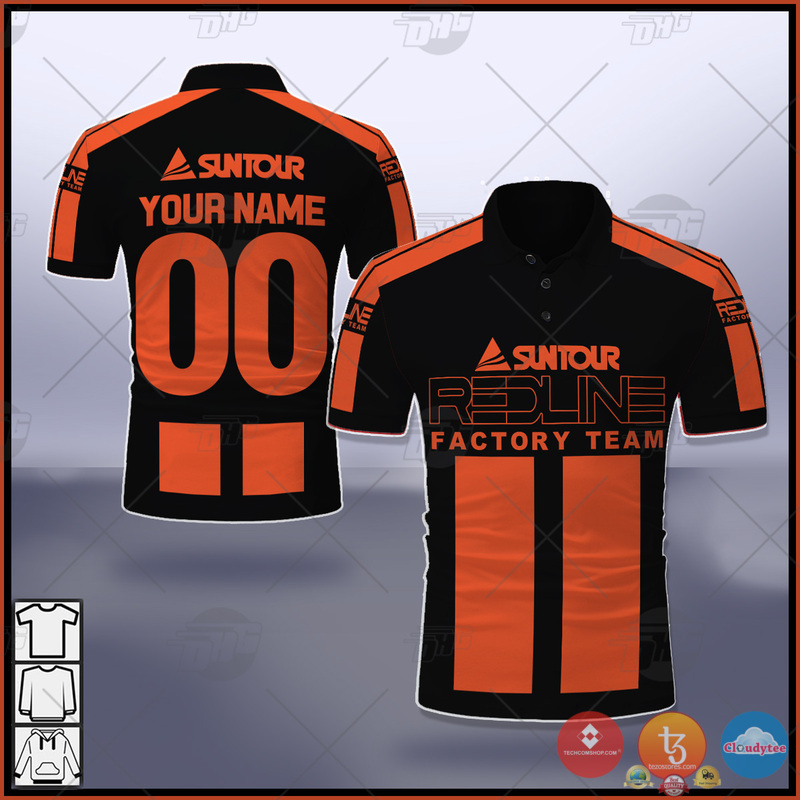 Personalize_BMX_Redline_Bicycle_factory_Team_Black_Polo_Shirt