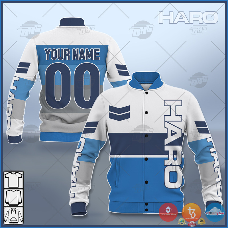 Personalize_Haro_Racing_BMX_Blue_Baseball_Jacket