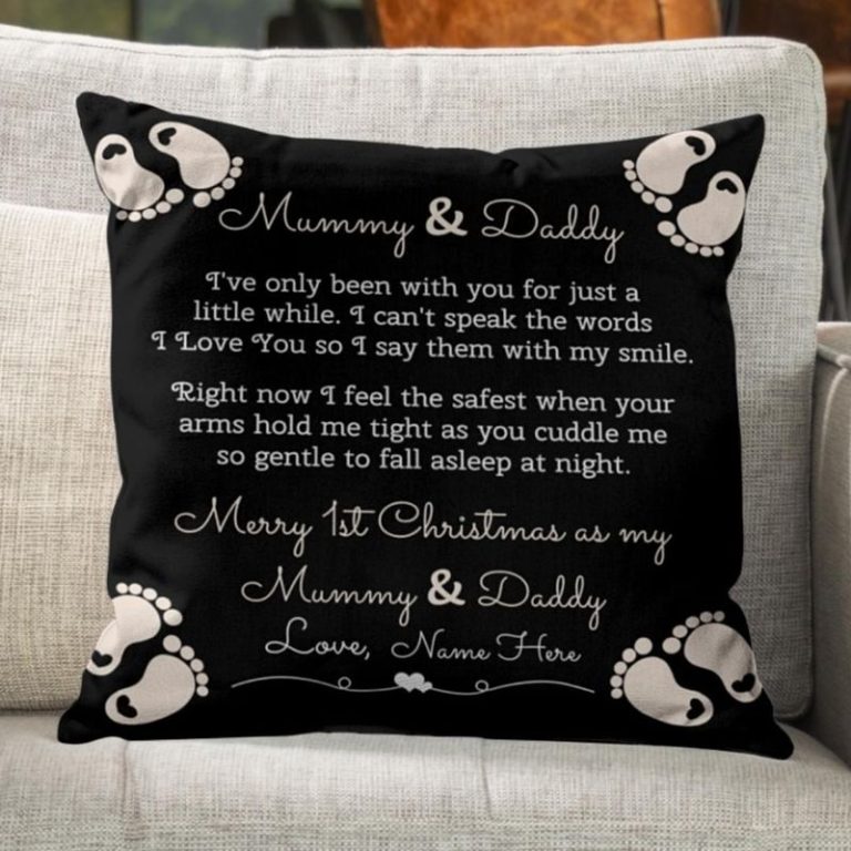 Personalized-Mummy-and-Daddy-Merry-1st-Christmas-as-my-pillow-cover