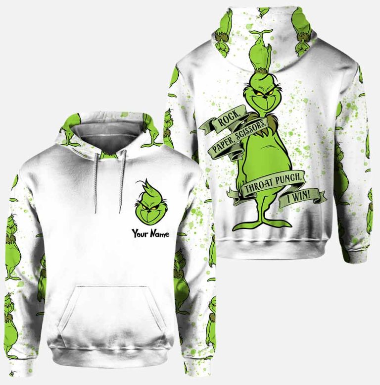 Personalized-The-Grinch-Rock-Paper-Scissors-I-Win-Hoodie-legging