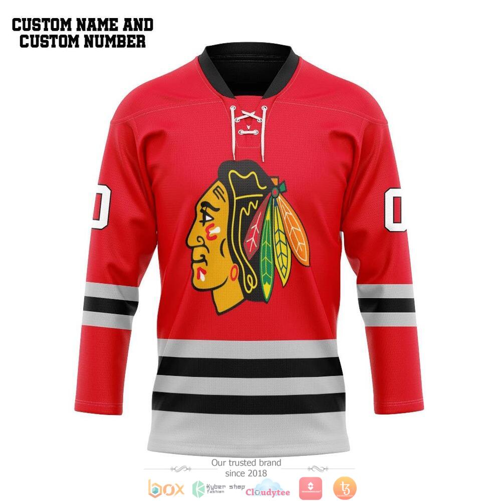 Personalized_Chicago_Blackhawks_NHL_red_custom_hockey_jersey