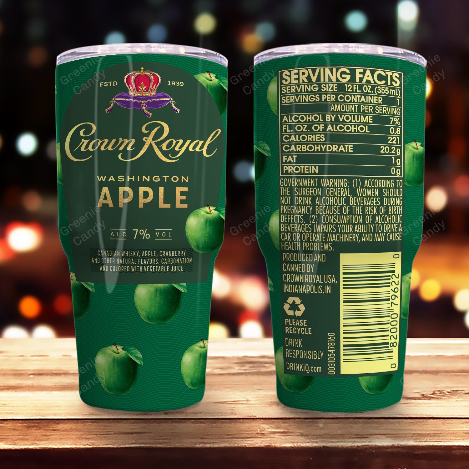 Personalized_Crown_Apple_Whiskey_Tumbler