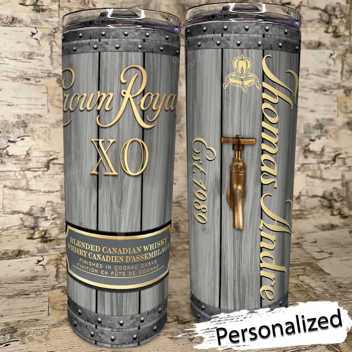 Personalized_Crown_Royal_XR_Grey_Whiskey_Skinny_Tumbler
