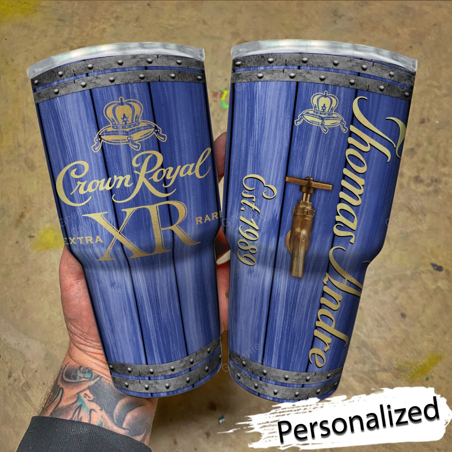 Personalized_Crown_XR_Whiskey_Tumbler