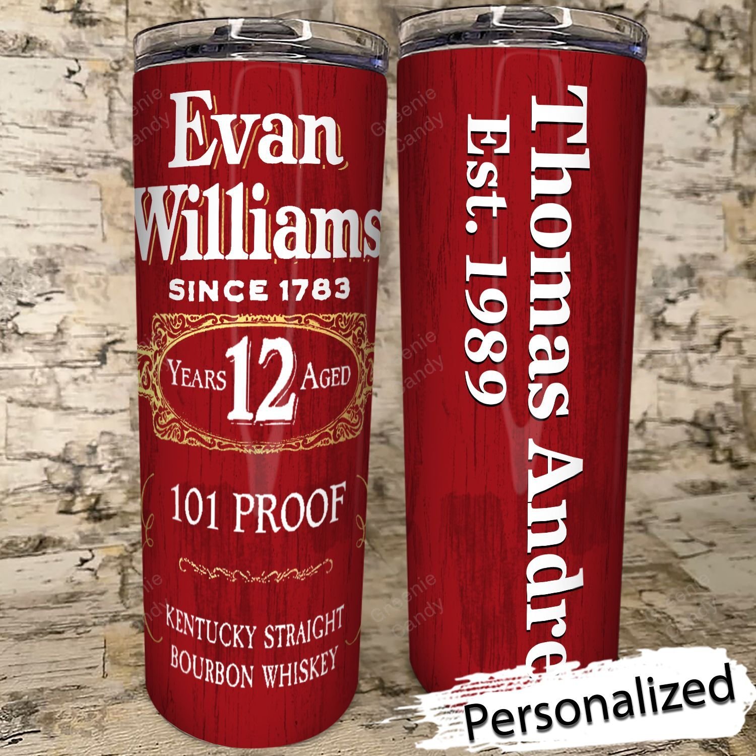 Personalized_Evan_Williams_Since_1783_Whiskey_Skinny_Tumbler