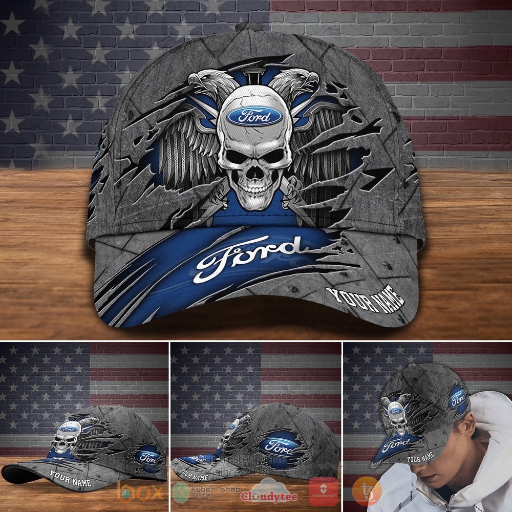 Personalized_Ford_Eagle_Skull_Wings_Custom_Cap