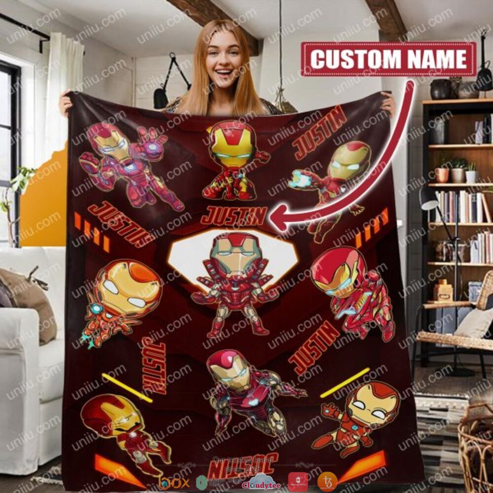 Personalized_Iron_Man_Custom_Blanket