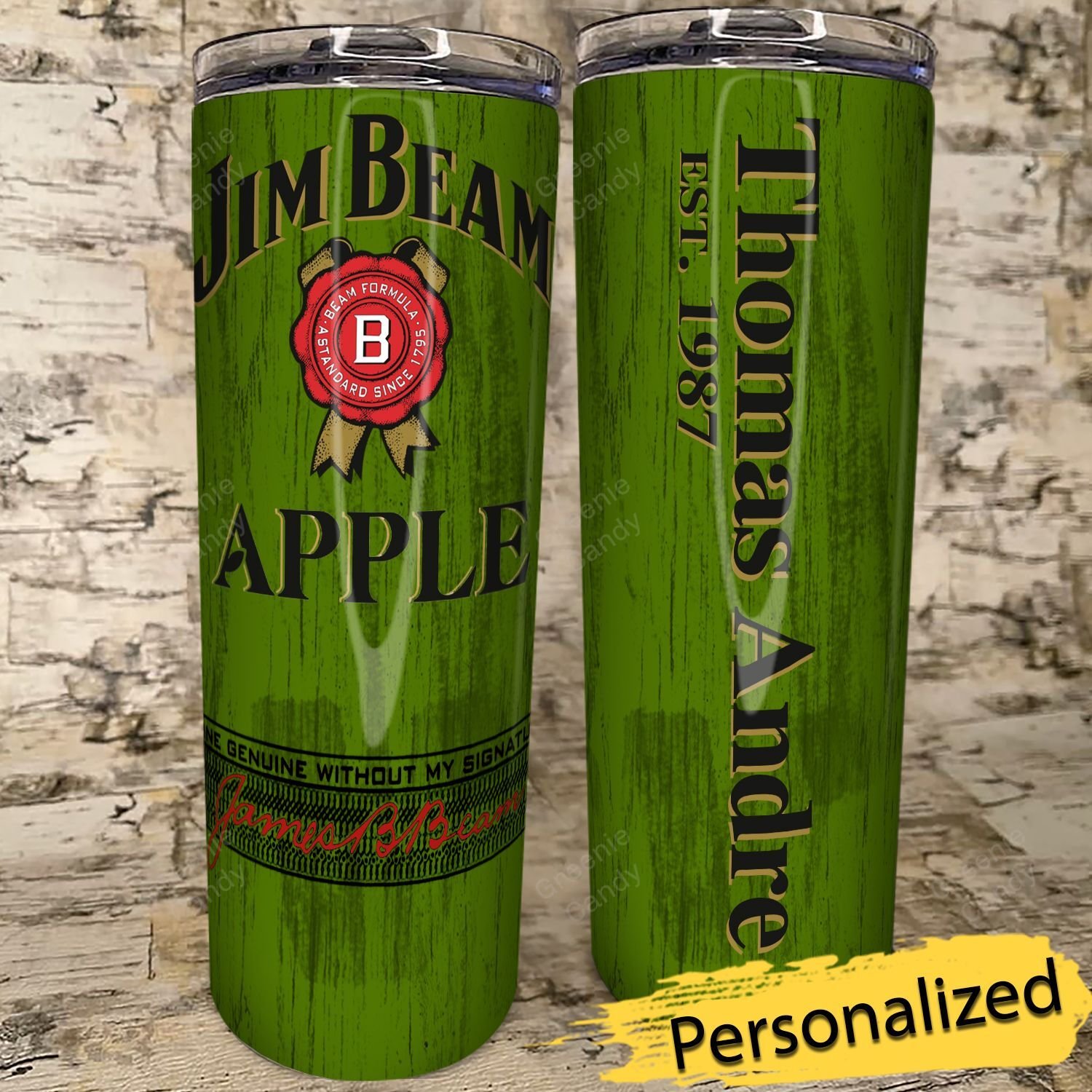 Personalized_Jim_Beam_Apple_Whiskey_Skinny_Tumbler