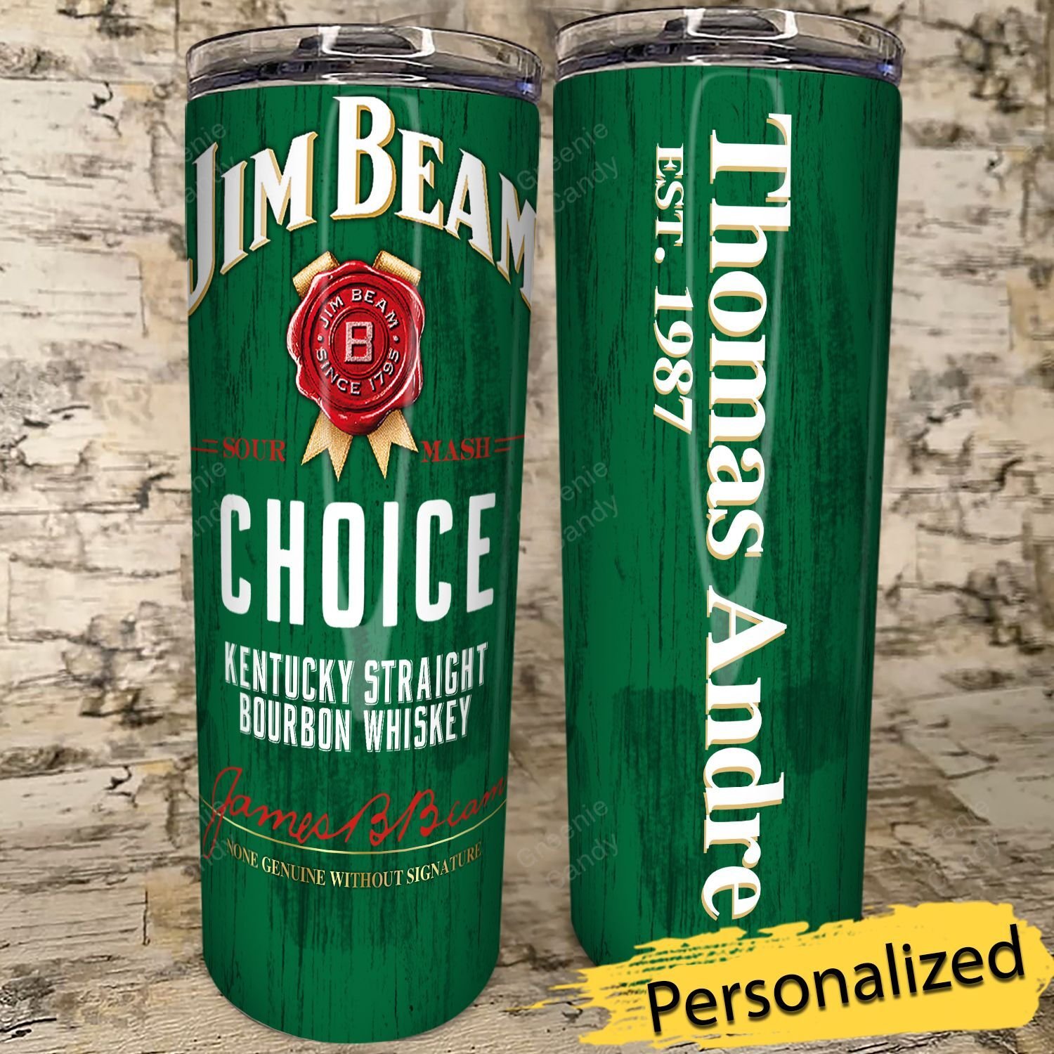 Personalized_Jim_Beam_Choice_Bourbon_Whiskey_Skinny_Tumbler