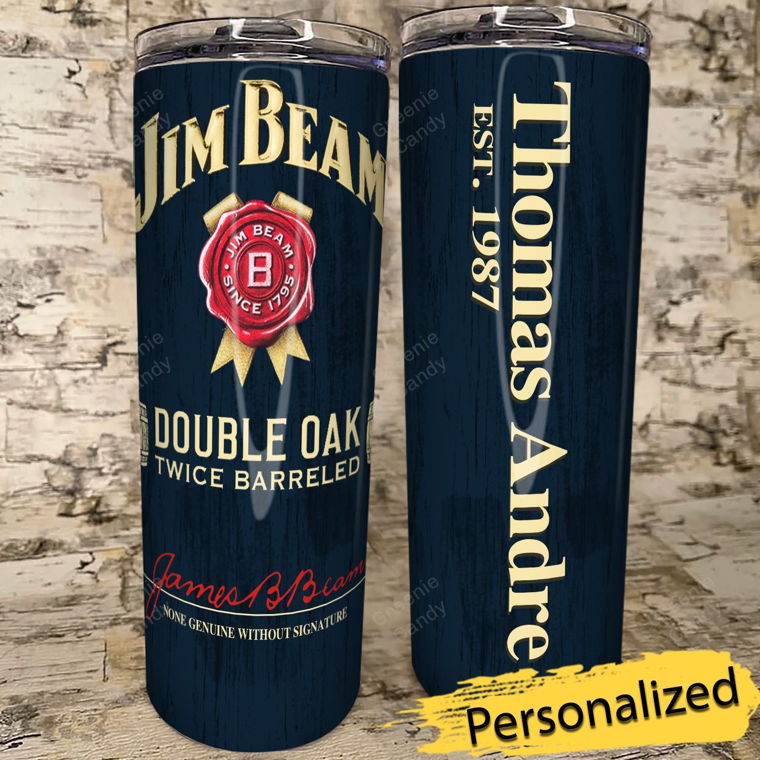 Personalized_Jim_Beam_Double_Oak_Whiskey_Skinny_Tumbler