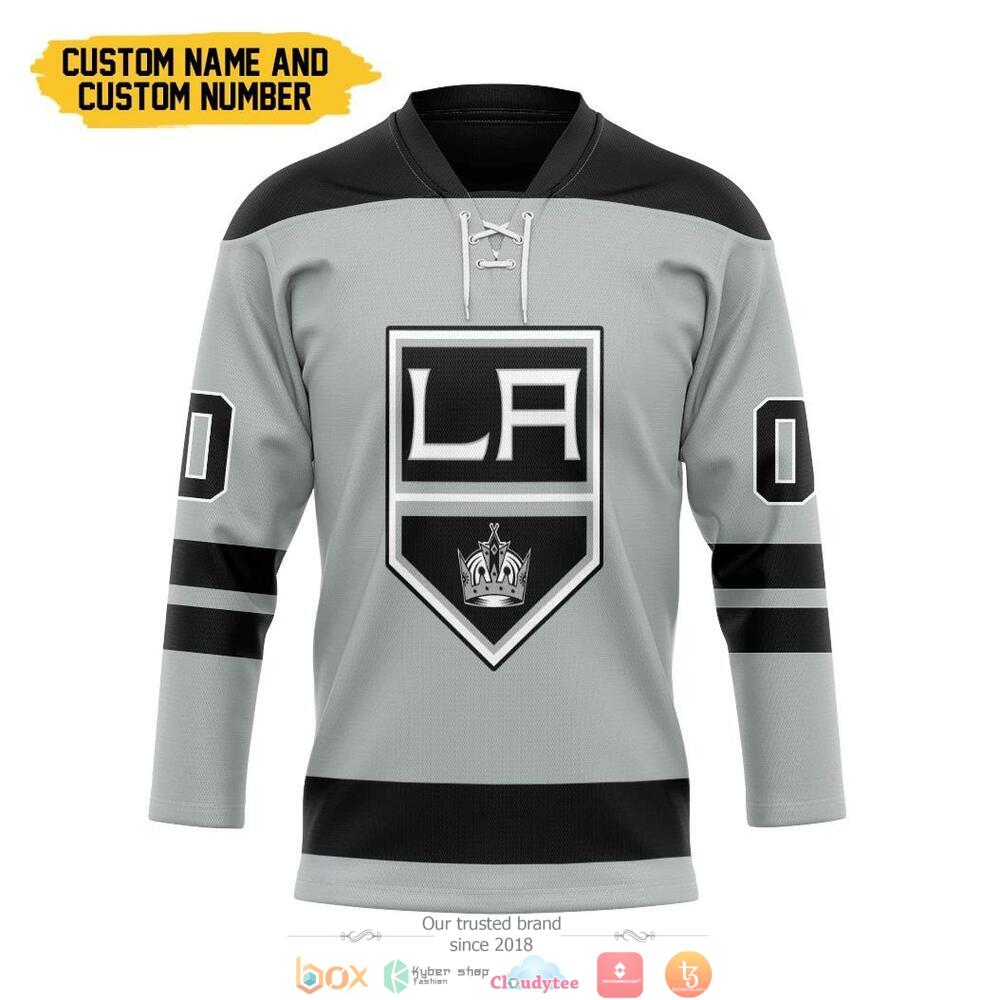 Personalized_Los_Angeles_Kings_NHL_grey_custom_hockey_jersey