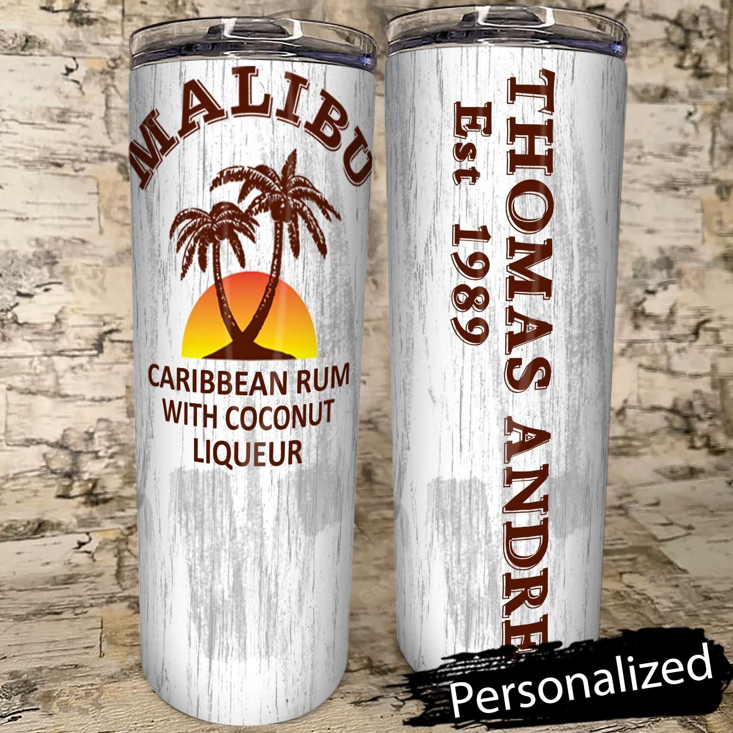Personalized_Malibu_Coconut_Liqueur_Whiskey_Skinny_Tumbler