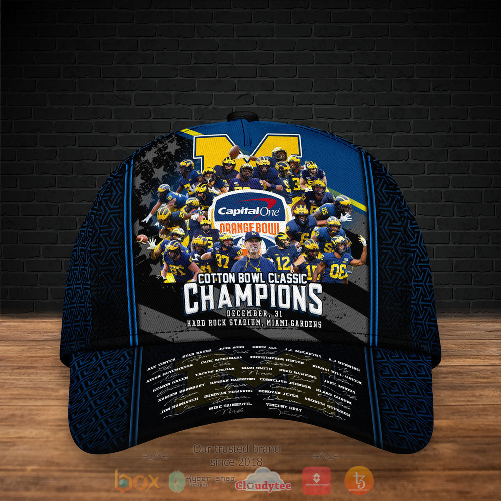 Personalized_Michigan_Wolverines_Orange_Bowl_2021_Custom_Cap_1