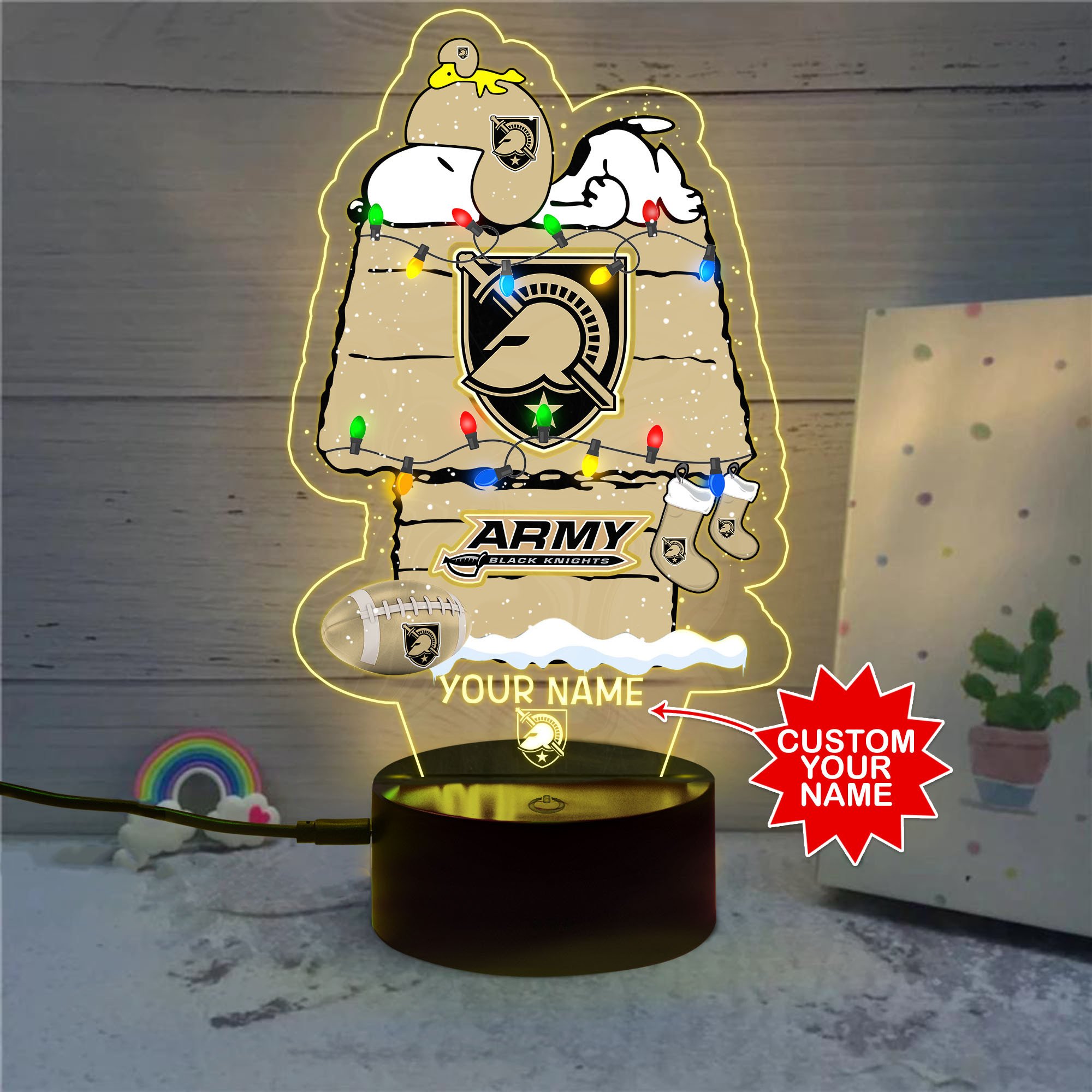 Personalized_NCAA_Army_Black_Knights_Led_Lamp_1