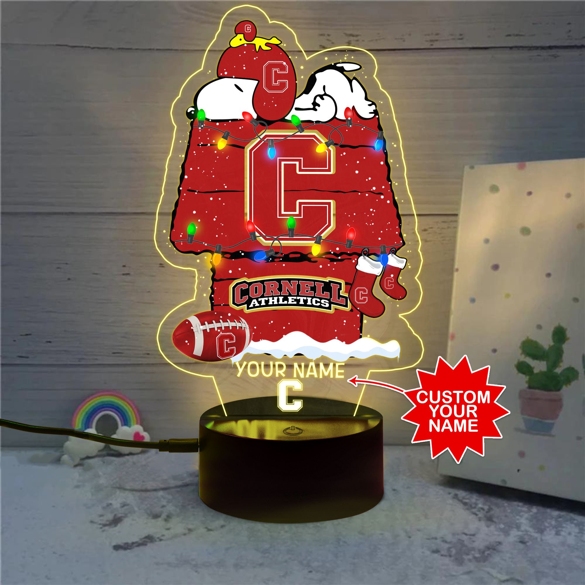 Personalized_NCAA_Cornell_Big_Red_Led_Lamp_1